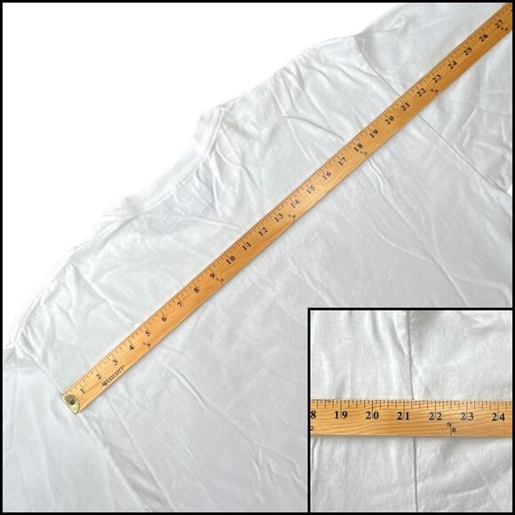 Gildan FIFO First In First Out Short Sleeve Crew Neck Tee Shirt XL White Black - Picture 8 of 10